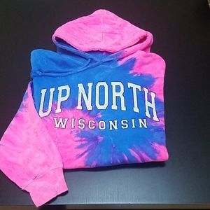 EXIST unisex dyed hooded sweatshirt,size M